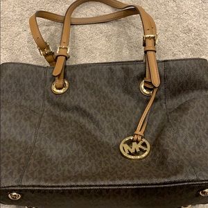 Authentic leather brown MK PURSE